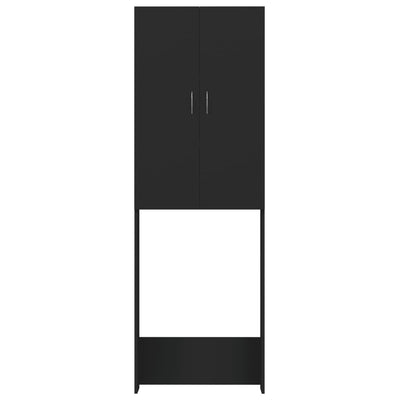 Pesukonekaappi musta 64x25,5x190 cm