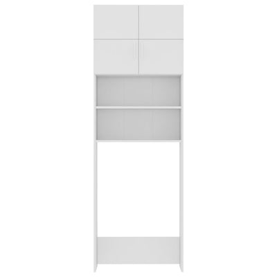 Pesukonekaappi valkoinen 64x25,5x190 cm tekninen puu