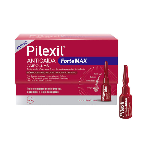 Pilexil Forte Max Anti-Hair Loss Ampoules 20 X 5 Ml | Vuodevaatteet.fi