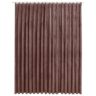 Pimennysverho koukuilla sametti vanhan ajan pinkki 290x245 cm