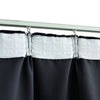 Pimennysverhot koukuilla 2 kpl antrasiitti 140x175 cm