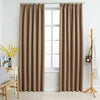 Pimennysverhot koukuilla 2 kpl ruskeanharmaa 140x175 cm