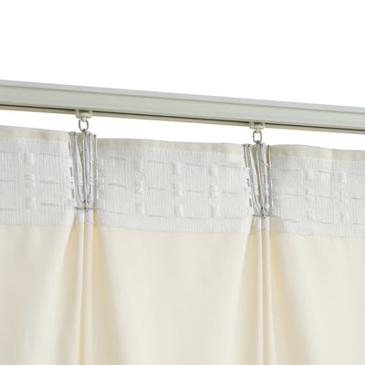 Pimennysverhot koukuilla 2 kpl sametti kerma 140x175 cm