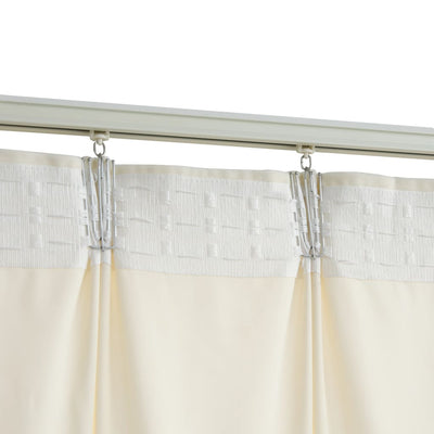 Pimennysverhot koukuilla 2 kpl sametti kerma 140x225 cm