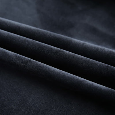 Pimennysverhot koukuilla 2 kpl sametti musta 140x225 cm