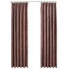 Pimennysverhot koukuilla 2 kpl sametti pinkki 140x245 cm