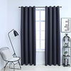 Pimennysverhot metallirenkailla 2 kpl antrasiitti 140x175 cm
