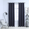 Pimennysverhot metallirenkailla 2 kpl antrasiitti 140x245 cm