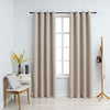 Pimennysverhot metallirenkailla 2 kpl beige 140x175 cm