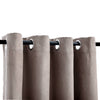 Pimennysverhot metallirenkailla 2 kpl ruskeanharmaa 140x175 cm