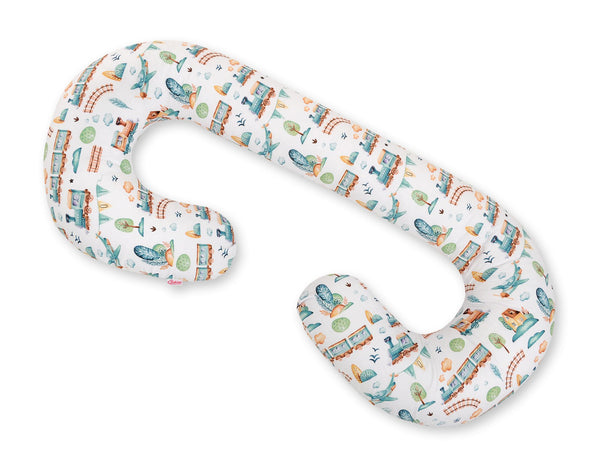 Bobono - Raskausajan tyynynpäällinen Pillow C - turkoosi juna