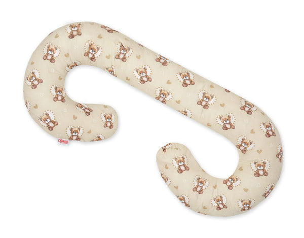 Bobono - Äitiystukityyny C, irrotettava tyynyliina - Teddy Love