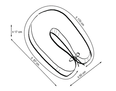Vartalotyyny / Raskaustyyny - Brown Strips