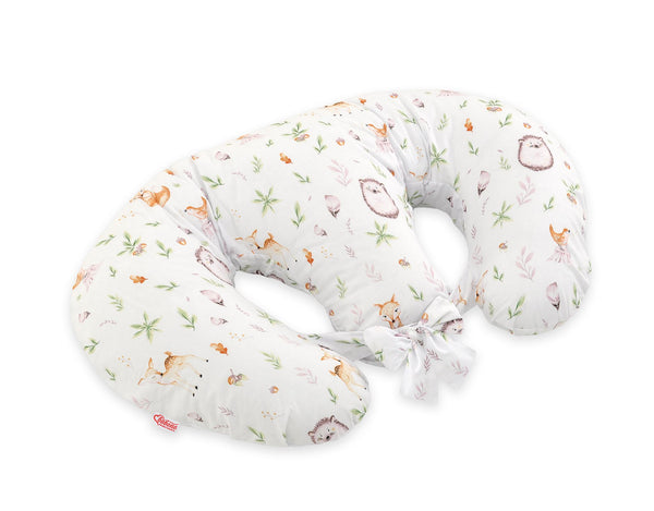 Bobono - Imetystyyny kaksosille, croissant-mallinen, irrotettava, hands-free syöttöön, metsänpehmeys