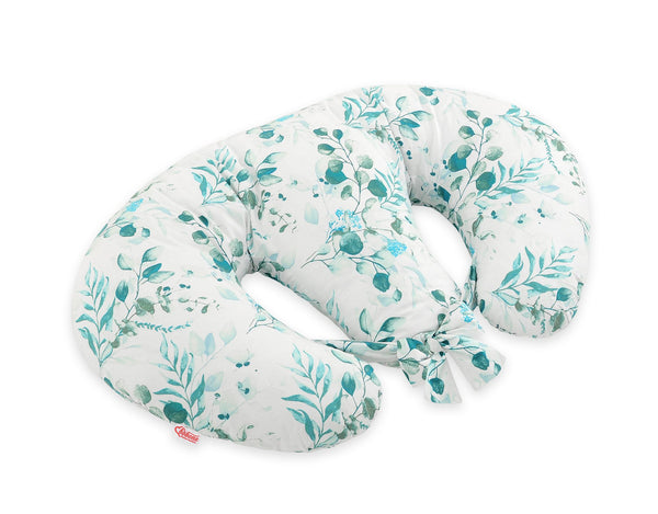 Bobono - Imetystyyny kaksosille, imetyskruasanttityyny, irrotettava, hands-free-ruokintaan, eukalyptus minttu