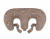 Bobono - Imetystyyny kaksosille, croissant-mallinen, irrotettava, hands-free-ruokintaan, Toffee Teddy