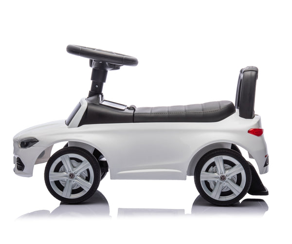 Valkoinen Sähköauto Lelumalli Mercedes-henkinen