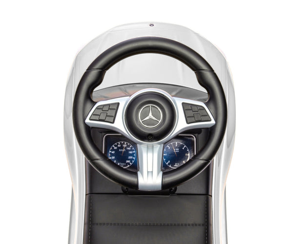 Valkoinen Sähköauto Lelumalli Mercedes-henkinen