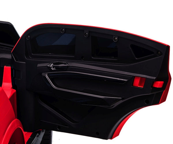 Akkukäyttöinen Sähköauto 4x4 Punainen Muovinen Leluauto