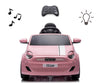 Pojazd na akumulator Fiat 500e Pink