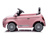 Pojazd na akumulator Fiat 500e Pink