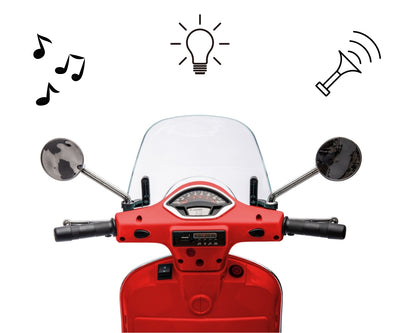Pojazd na akumulator Vespa GTS Super Red