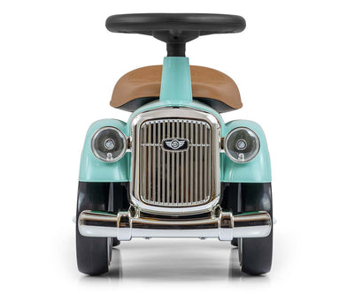 Rolls-Royce-mallinen leluauto mintunvihreänä.