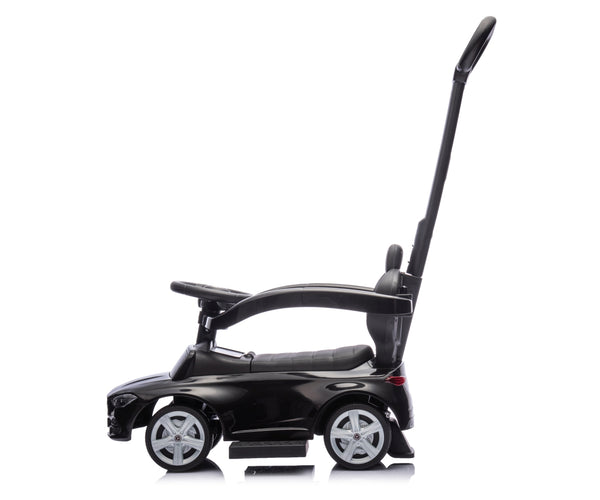 Lasten Työntökahvallinen Sähköauto, Musta