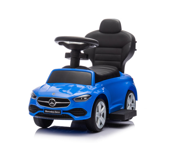 Leikkiauto kahvalla, sininen metalli