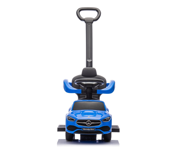 Leikkiauto kahvalla, sininen metalli