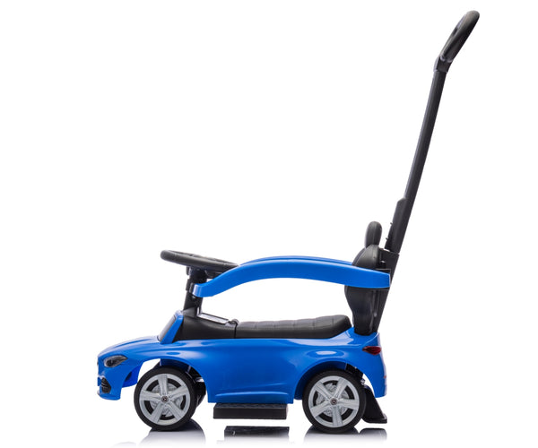 Leikkiauto kahvalla, sininen metalli