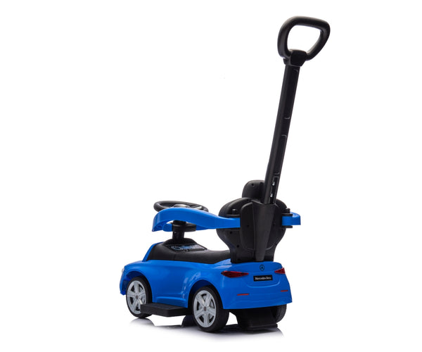 Leikkiauto kahvalla, sininen metalli