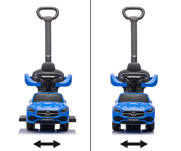 Leikkiauto kahvalla, sininen metalli