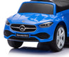 Leikkiauto kahvalla, sininen metalli