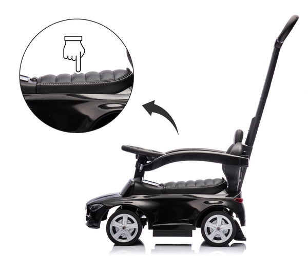 Lasten Musta Muovinen Työntöauto C-luokka Tyyppi