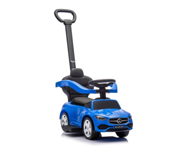 Lasten Sinyinen Muovinen Työntöauto C-luokka