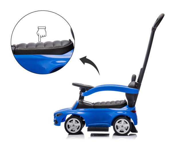 Lasten Sinyinen Muovinen Työntöauto C-luokka