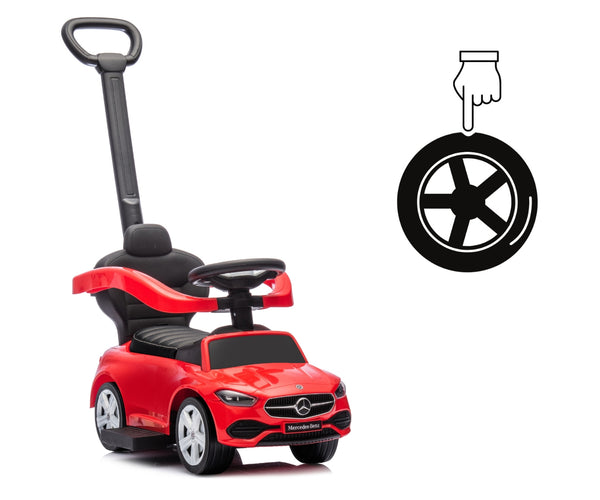 Lasten Deluxe Työntökärry Punainen Muovista