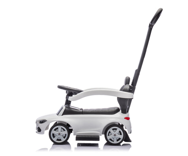 Lasten Työntökahvallinen Valkoinen Sähköauto