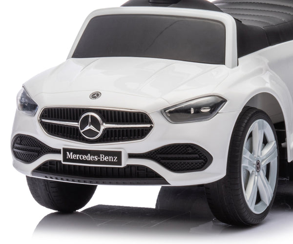 Lasten Työntökahvallinen Valkoinen Sähköauto