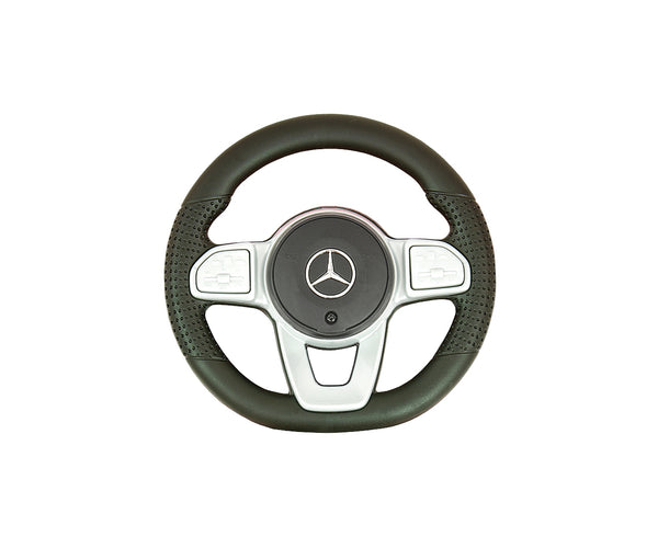 Metallinen Valkoinen Sähköauto Kahvalla Lapsille