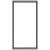 Polttopuuteline mattamusta 110x28x214 cm teräs