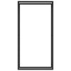Polttopuuteline mattamusta 80x28x154 cm teräs