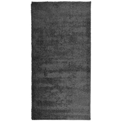 Pörrömatto korkeanukkainen moderni antrasiitti 100x200 cm