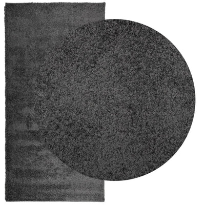 Pörrömatto korkeanukkainen moderni antrasiitti 100x200 cm