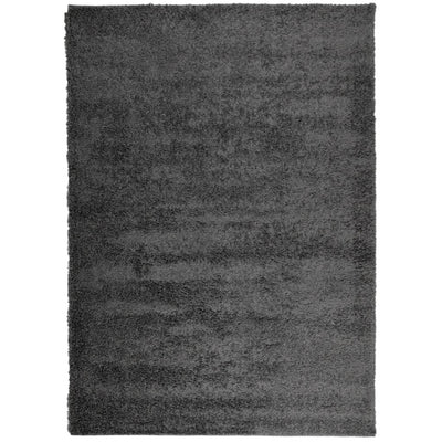 Pörrömatto korkeanukkainen moderni antrasiitti 200x280 cm
