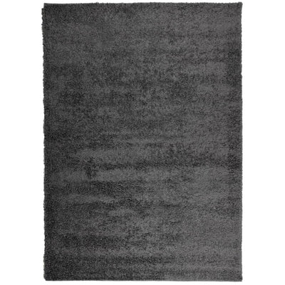 Pörrömatto korkeanukkainen moderni antrasiitti 240x340 cm