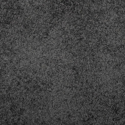 Pörrömatto korkeanukkainen moderni antrasiitti Ø 120 cm