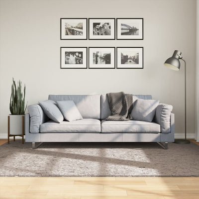 Pörrömatto korkeanukkainen moderni beige 160x230 cm