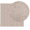 Pörrömatto korkeanukkainen moderni beige 200x200 cm